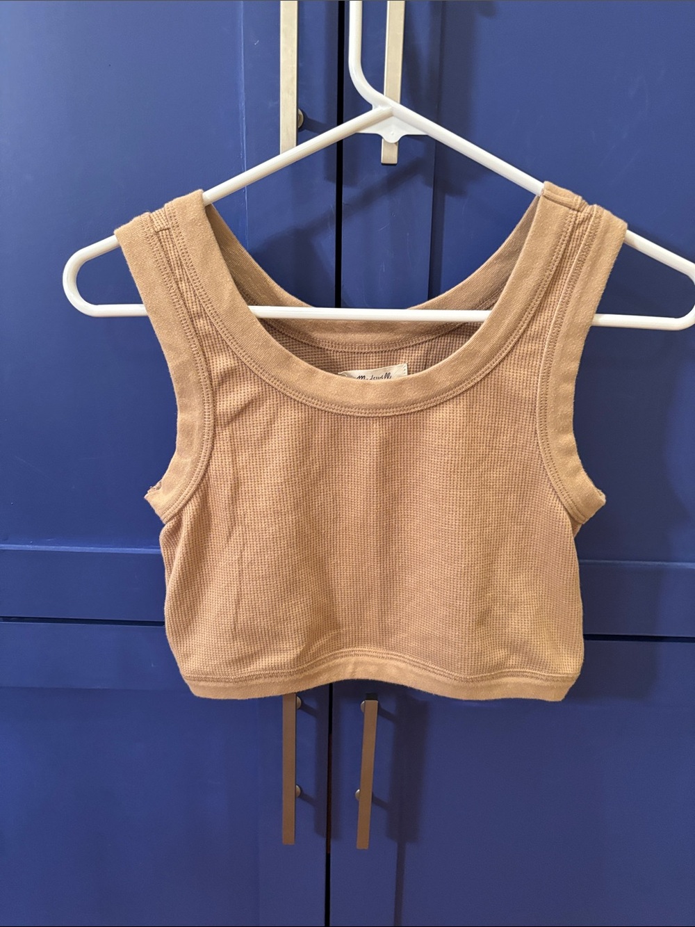 Madewell Waffle Knit Cropped Tank Top